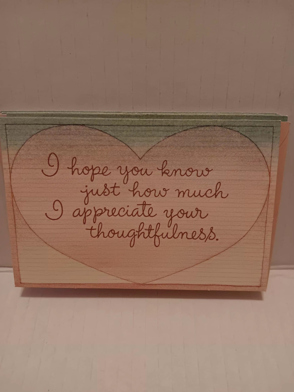 4 Vintage Hallmark Ambassador Thank You Greeting Note Cards Blank Inside Unused